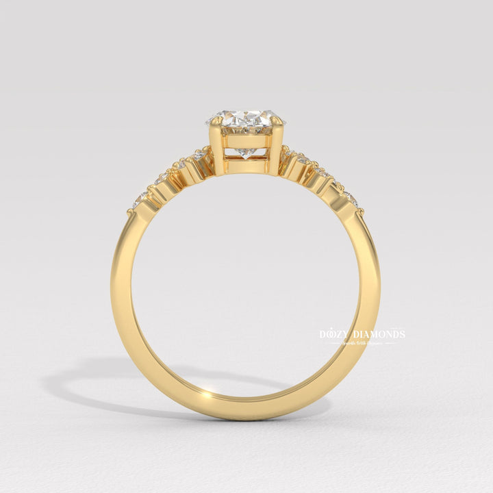 lab grown diamond ring, lab diamond engagement ring, lab created diamond ring, diamond engagement ring, engagement ring for women, bridal ring, wedding ring, proposal ring,