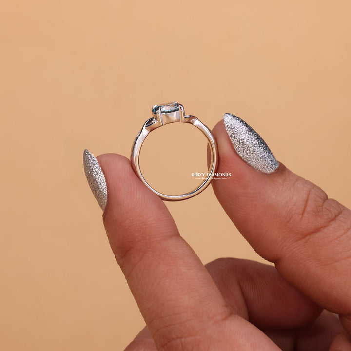  Round pave engagement ring, Round vintage engagement ring, Round classic engagement ring, Round modern engagement ring, Round three-stone engagement ring, Round side stone 
