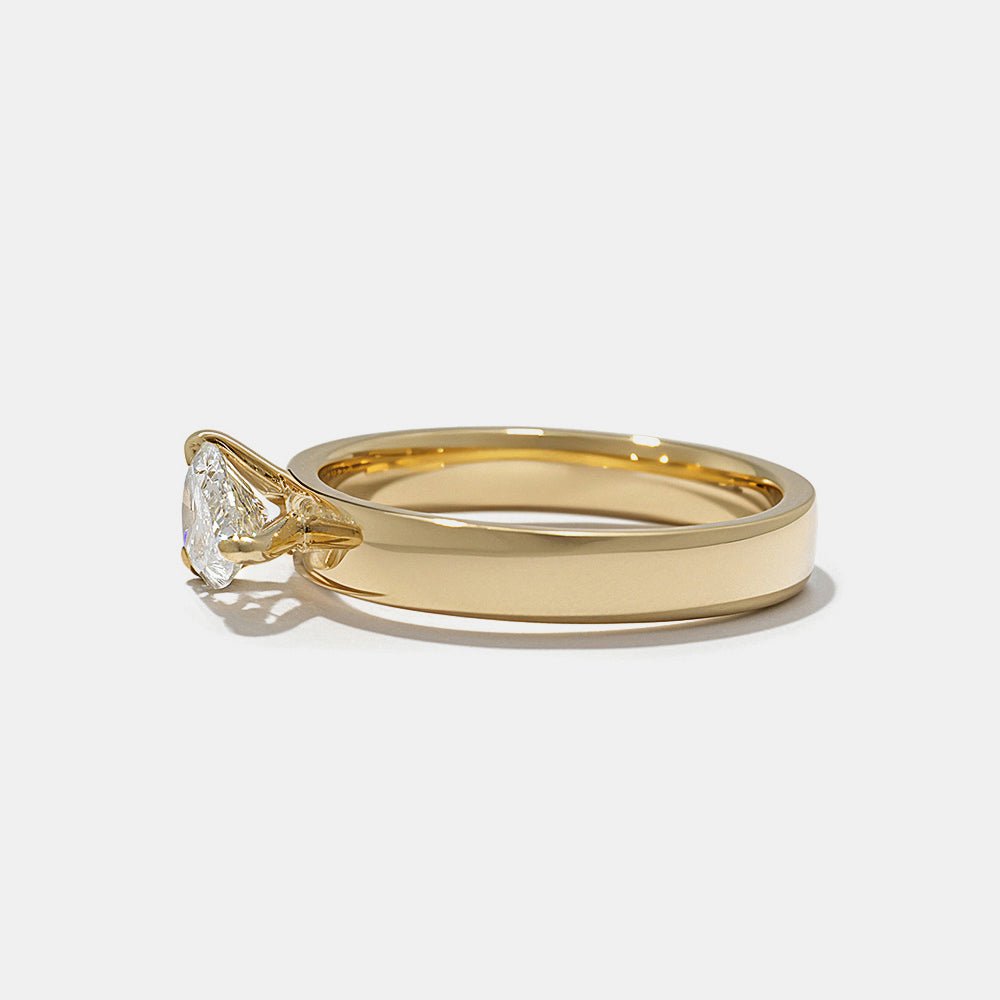 east west engagement ring, east west pear ring, horizontal engagement ring, horizontal pear ring, solitaire engagement ring, minimalist engagement ring, designer engagement ring, modern engagement ring, contemporary engagement ring, elegant engagement ring, timeless engagement ring