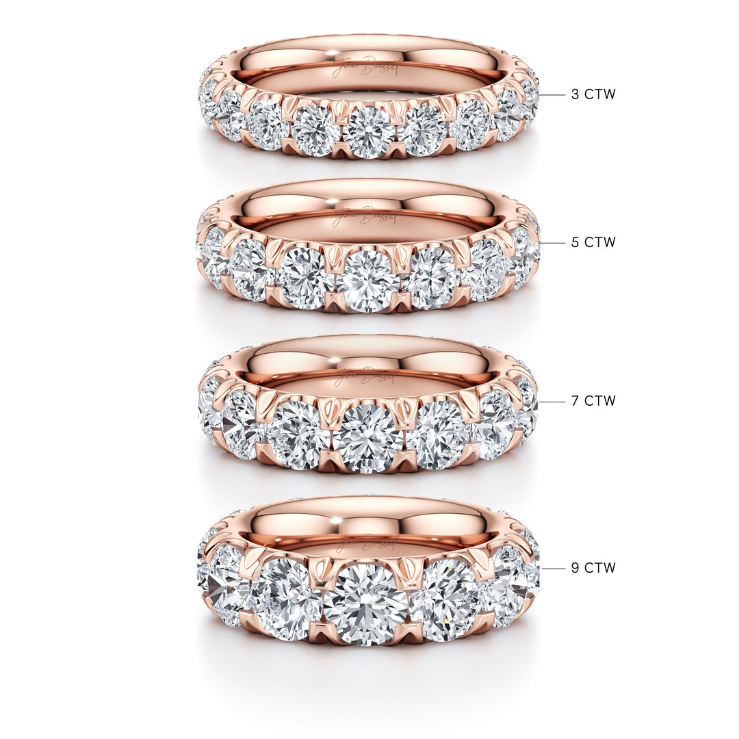 Round FG-VS1 Lab Grown Diamond Eternity Stacking Band