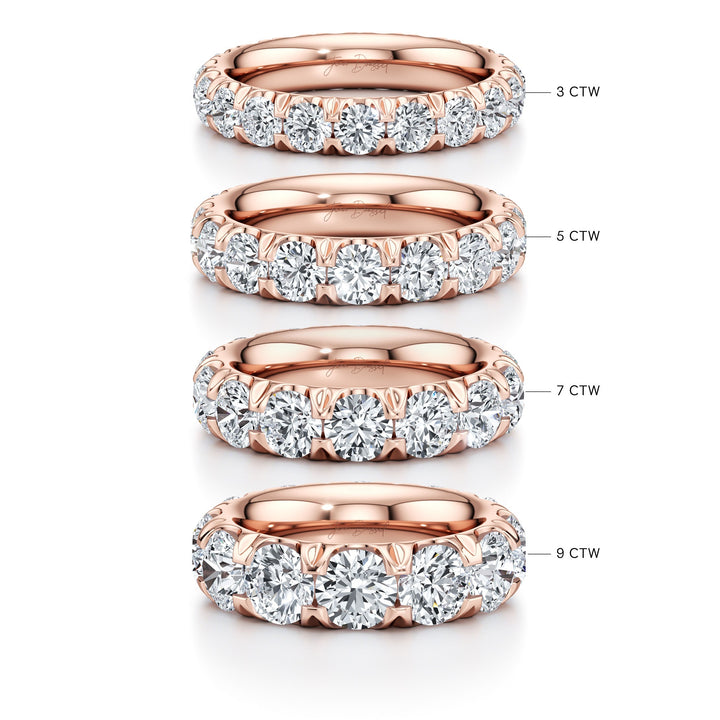Round FG-VS1 Lab Grown Diamond Eternity Stacking Band