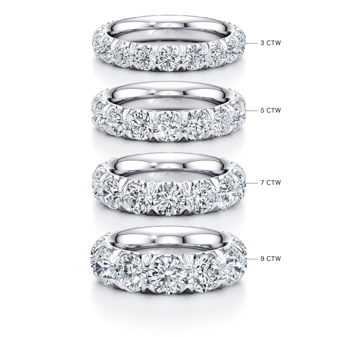Round FG-VS1 Lab Grown Diamond Eternity Stacking Band