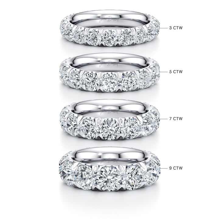 Round FG-VS1 Lab Grown Diamond Eternity Stacking Band