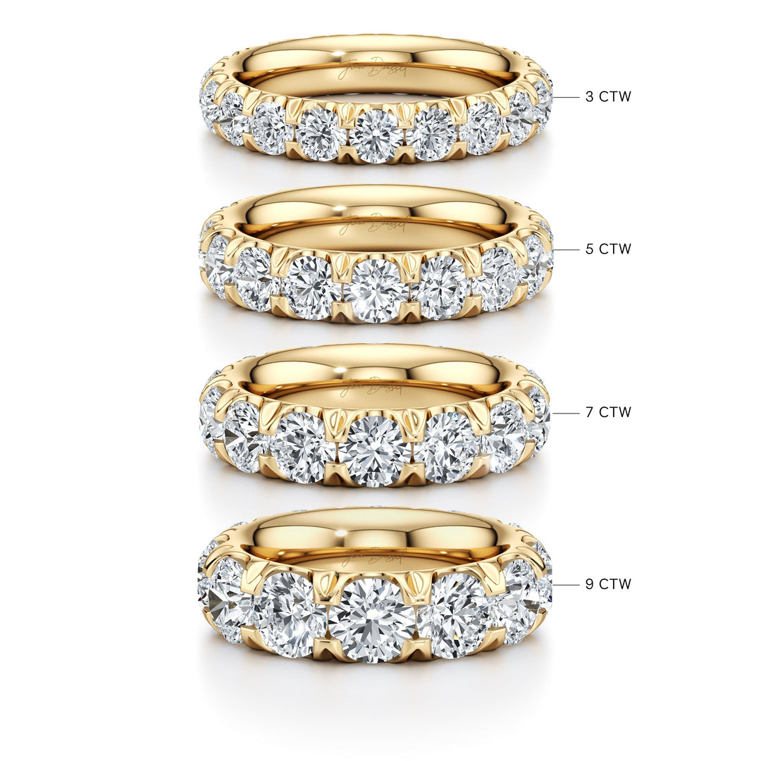Round FG-VS1 Lab Grown Diamond Eternity Stacking Band