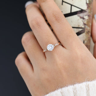 round-shaped-moissanite-solitaire-engagement-ring