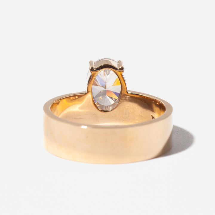 eco conscious jewelry, lab grown bridal ring, lab grown wedding ring, oval lab diamond ring, oval lab grown diamond ring, pavé lab diamond ring, premium lab created diamond ring,