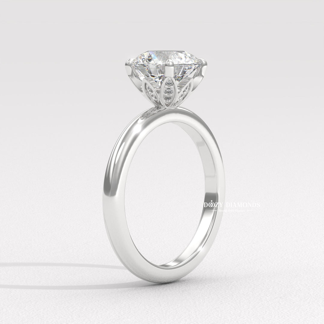 classic diamond solitaire, timeless proposal ring, elegant bridal jewelry, engagement ring gift,