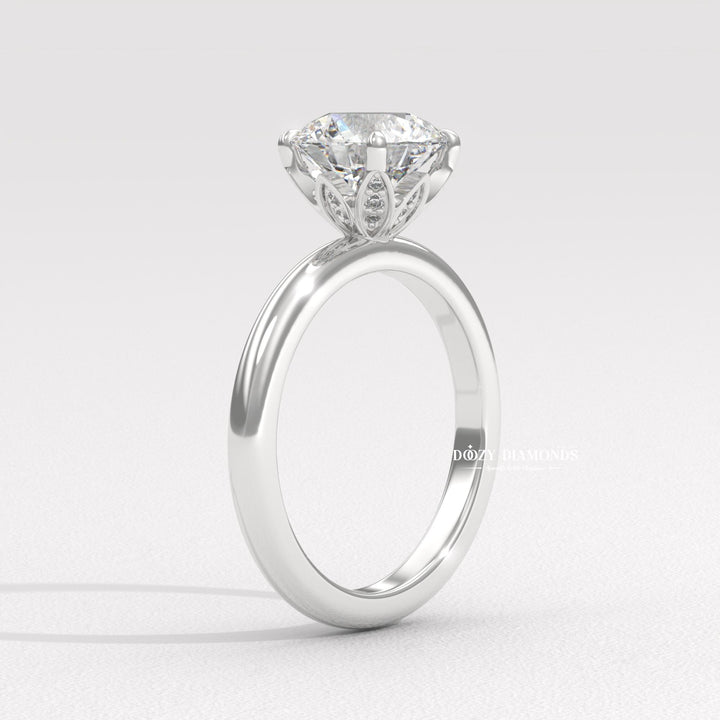 classic diamond solitaire, timeless proposal ring, elegant bridal jewelry, engagement ring gift,