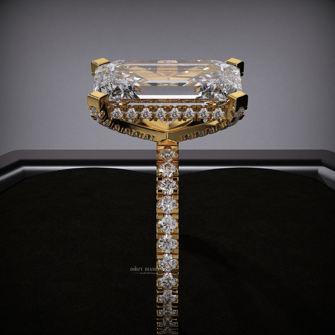 elongated cut diamond ring
luxury lab diamond ring
modern engagement ring
fine jewelry engagement ring
handcrafted diamond ring
women’s bridal ring