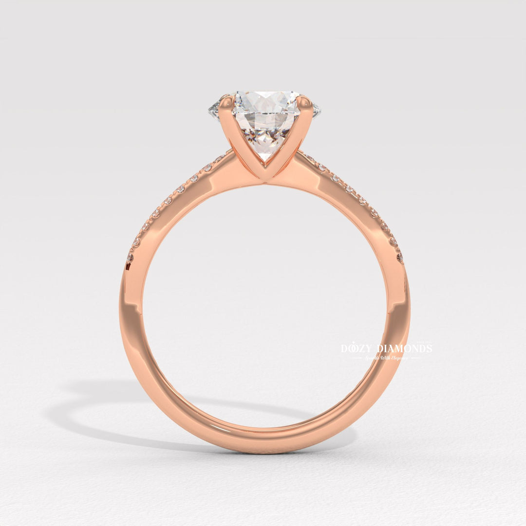 ethical lab diamond ring, eco friendly engagement jewelry, conflict free diamond ring, luxury bridal accessory, wedding jewelry for women, sparkling round diamond, forever love ring,