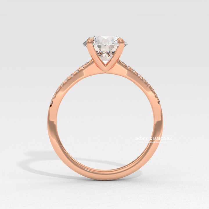 ethical lab diamond ring, eco friendly engagement jewelry, conflict free diamond ring, luxury bridal accessory, wedding jewelry for women, sparkling round diamond, forever love ring,