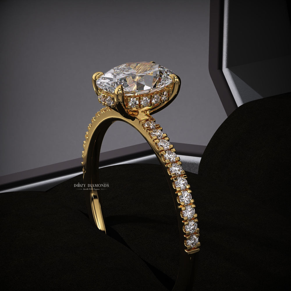 eco friendly engagement ring
ethical engagement ring
lab created diamond ring
oval hidden halo ring
modern engagement ring
luxury lab diamond ring
elegant proposal ring