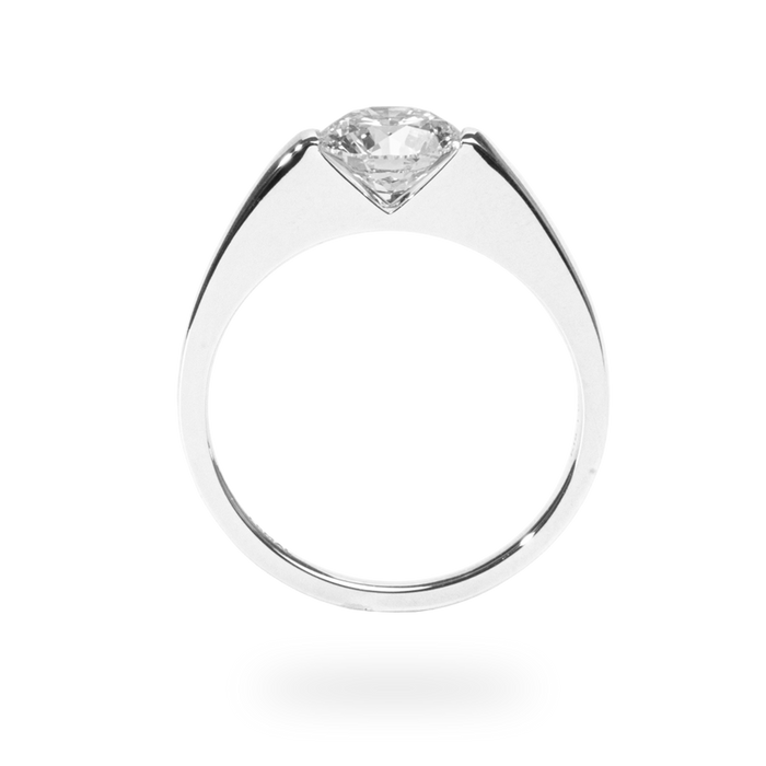 1.0CT-2.0CT Round Cut Lab Grown Diamond Engagement Ring for Her