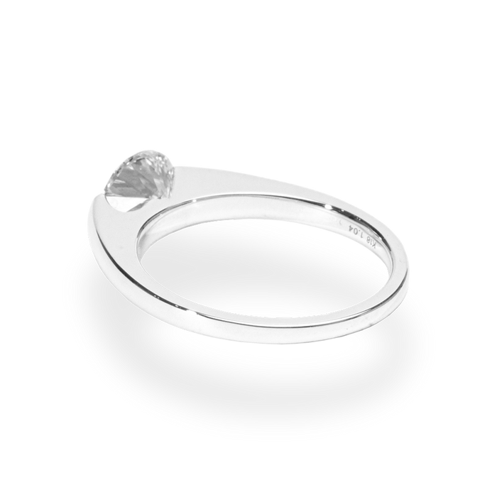 1.0CT-2.0CT Round Cut Lab Grown Diamond Engagement Ring for Her