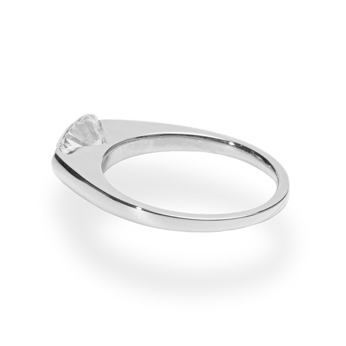 1.0CT - 2.0CT East West Oval Cut Lab Grown Diamond Engagement Ring - Doozy Diamonds