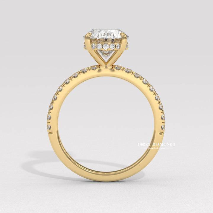 timeless engagement ring, classic engagement ring, modern engagement ring, romantic proposal ring, oval center stone ring, oval shape diamond ring, elongated diamond ring,