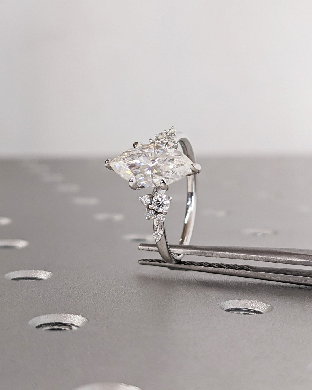 modern marquise engagement ring