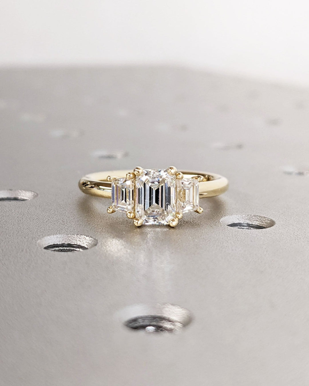 modern minimalist engagement ring.
