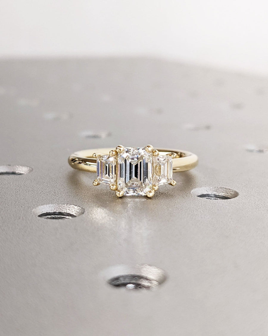 modern minimalist engagement ring.