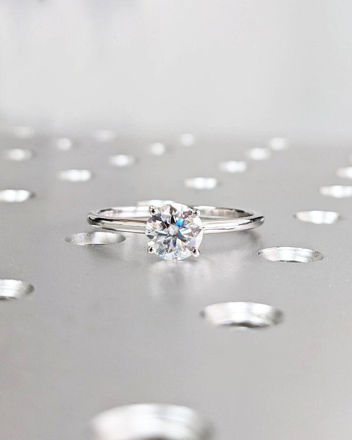 modern luxury engagement ring,