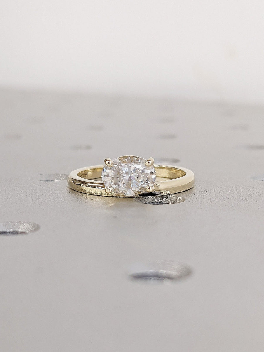 oval diamond anniversary gift ring