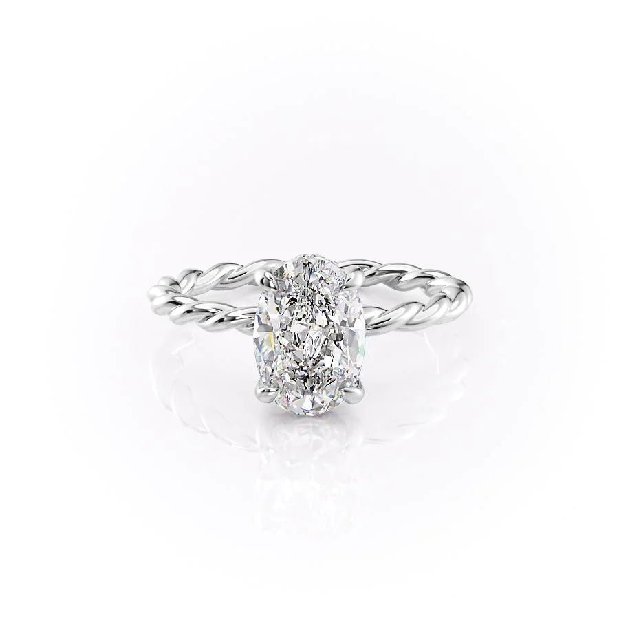 elegant hidden halo ring