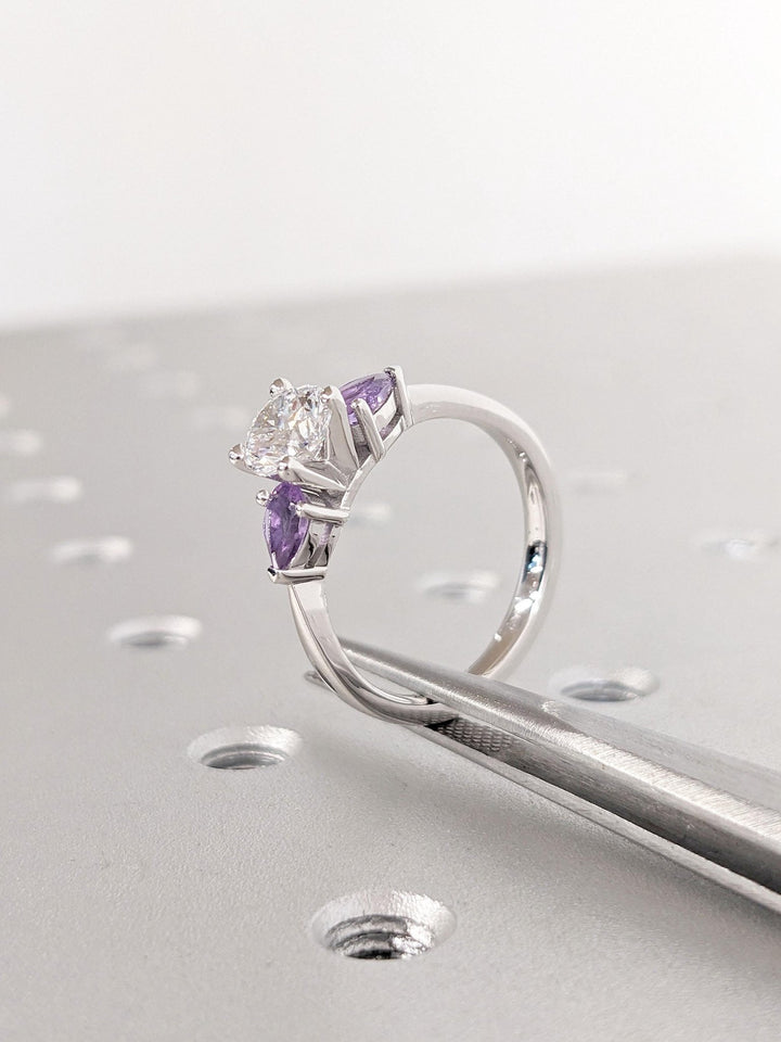 fine jewelry emerald cut cluster ring