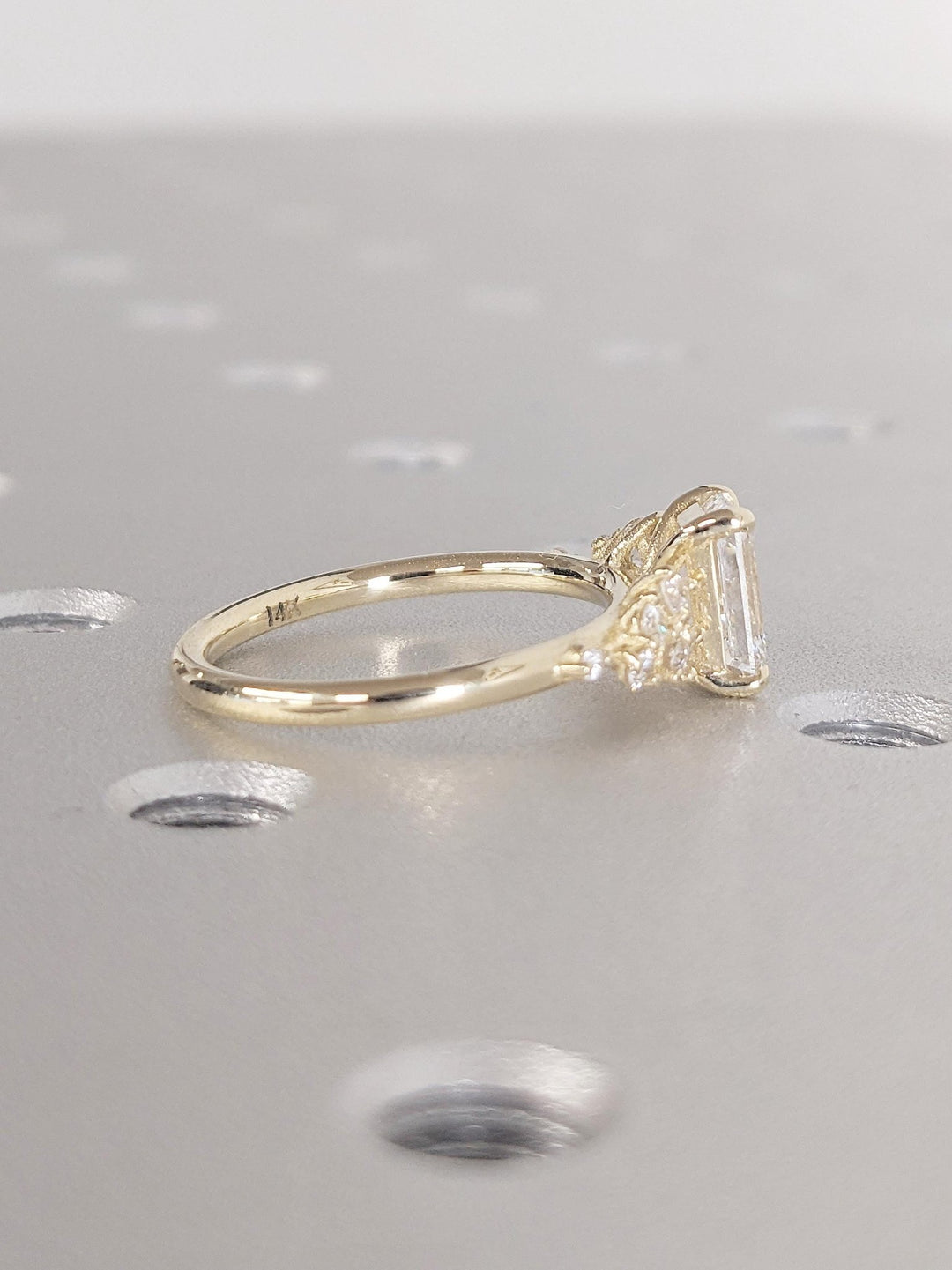 emerald cut luxury statement ring,