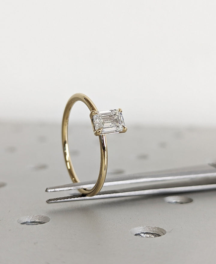 Emerald Cut Solitaire Wedding & Engagement Ring for Women