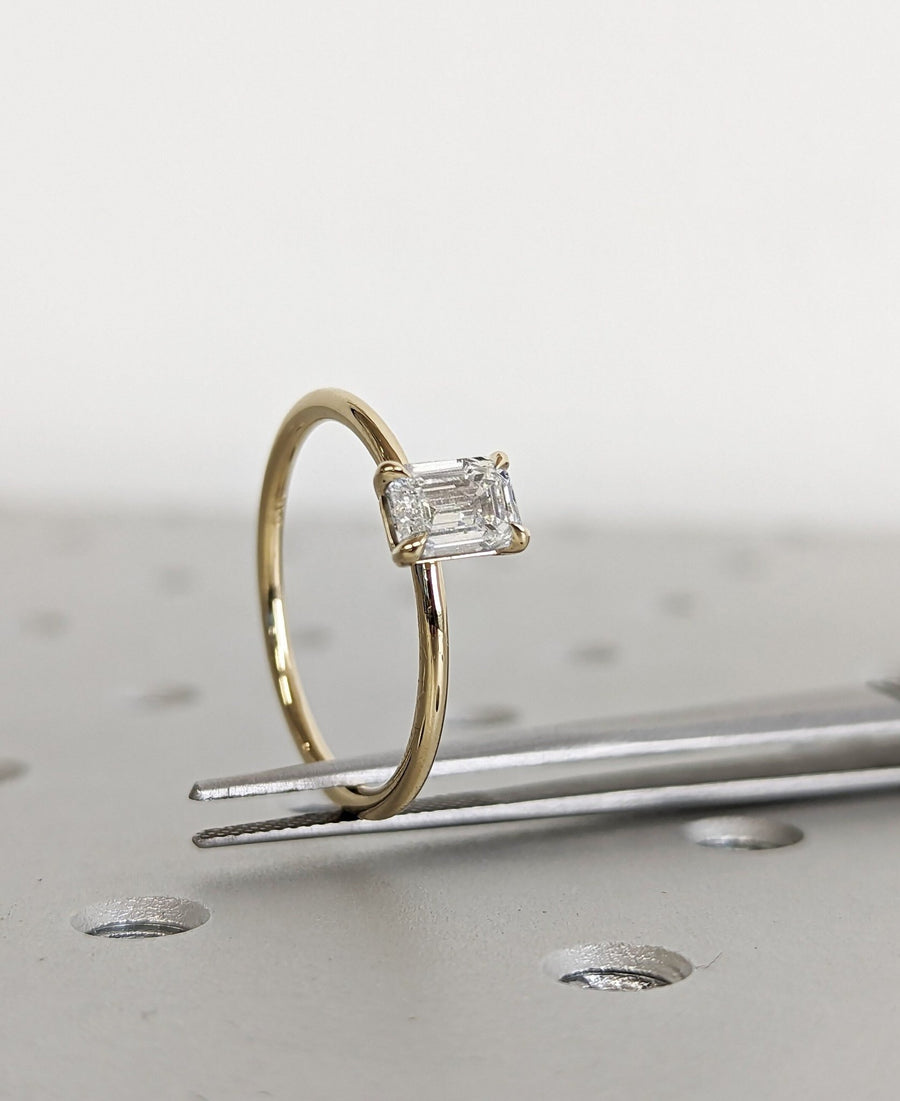 Emerald Cut Solitaire Wedding & Engagement Ring for Women