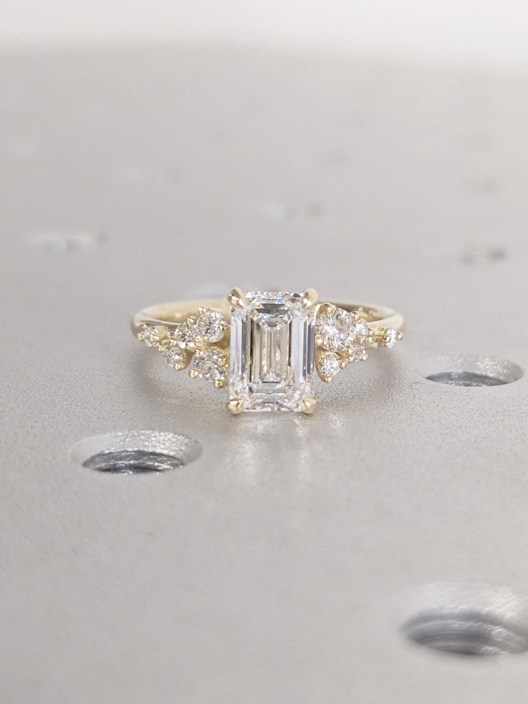 emerald cut luxury romance ring