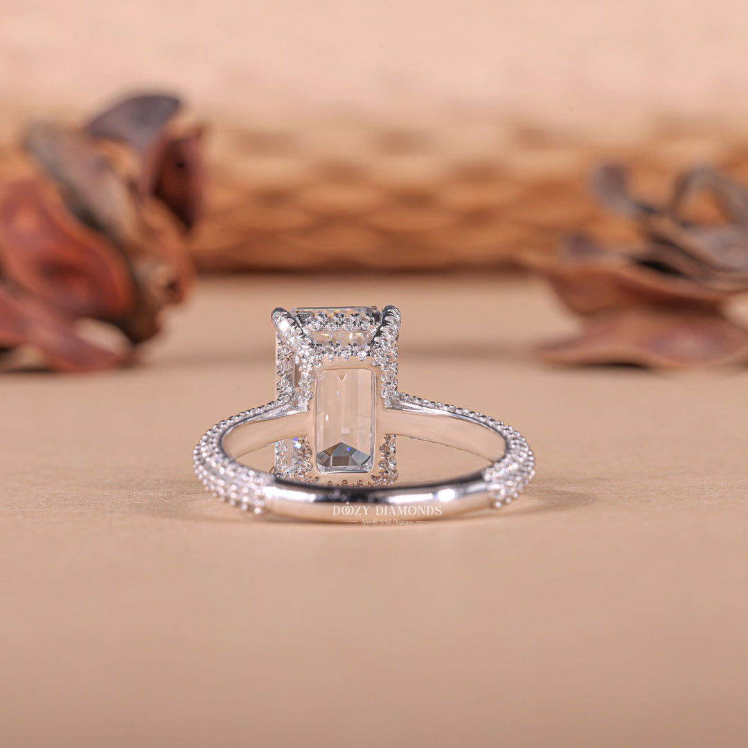 emerald cut hidden halo lab grown diamond engagement ring

pavé emerald cut lab grown diamond engagement ring

ethical lab grown diamond engagement ring