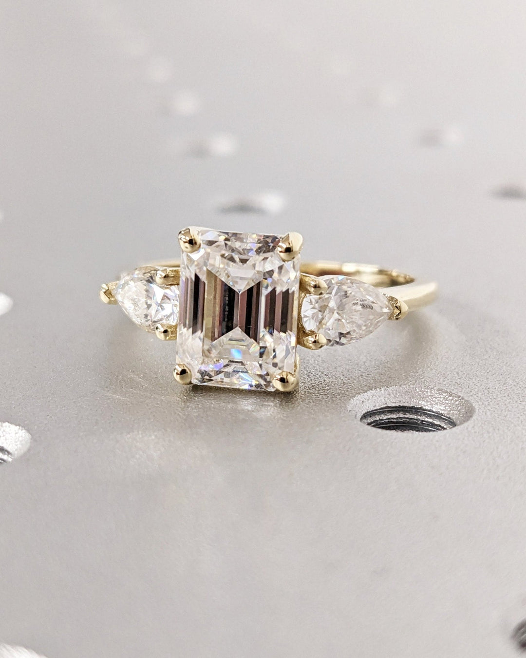 premium emerald engagement ring,