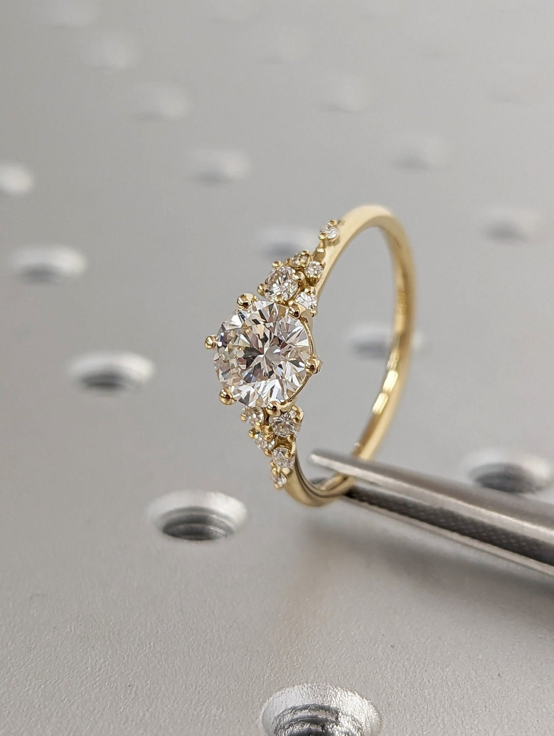 premium round engagement ring