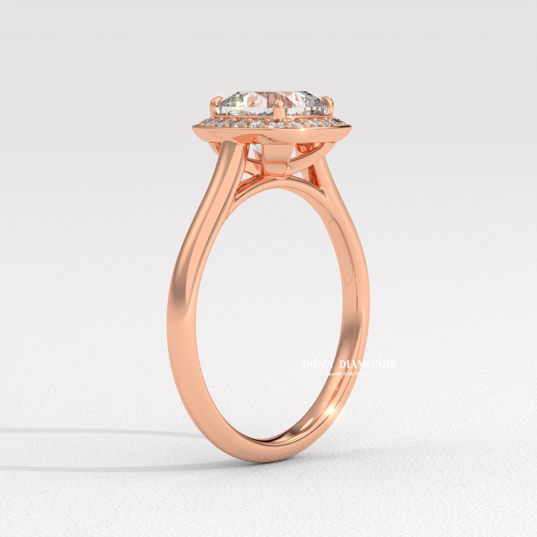 bridal ring set, cushion halo diamond ring, elegant bridal jewelry, diamond ring for women, luxury wedding ring, sparkling halo ring, classic halo engagement ring, cushion lab diamond ring,