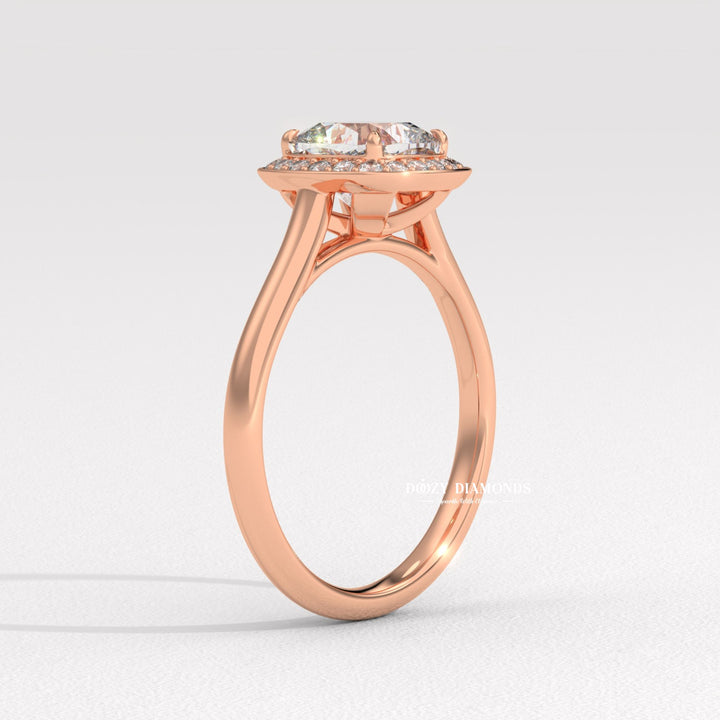 bridal ring set, cushion halo diamond ring, elegant bridal jewelry, diamond ring for women, luxury wedding ring, sparkling halo ring, classic halo engagement ring, cushion lab diamond ring,