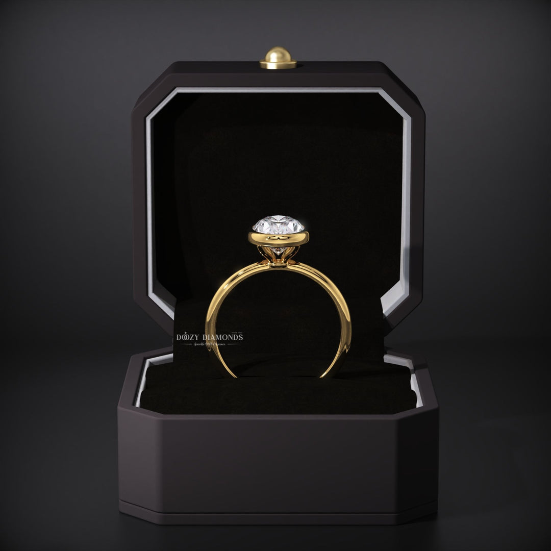 oval bezel ring
sustainable engagement ring
eco friendly diamond ring
ethical diamond ring
lab created diamond ring