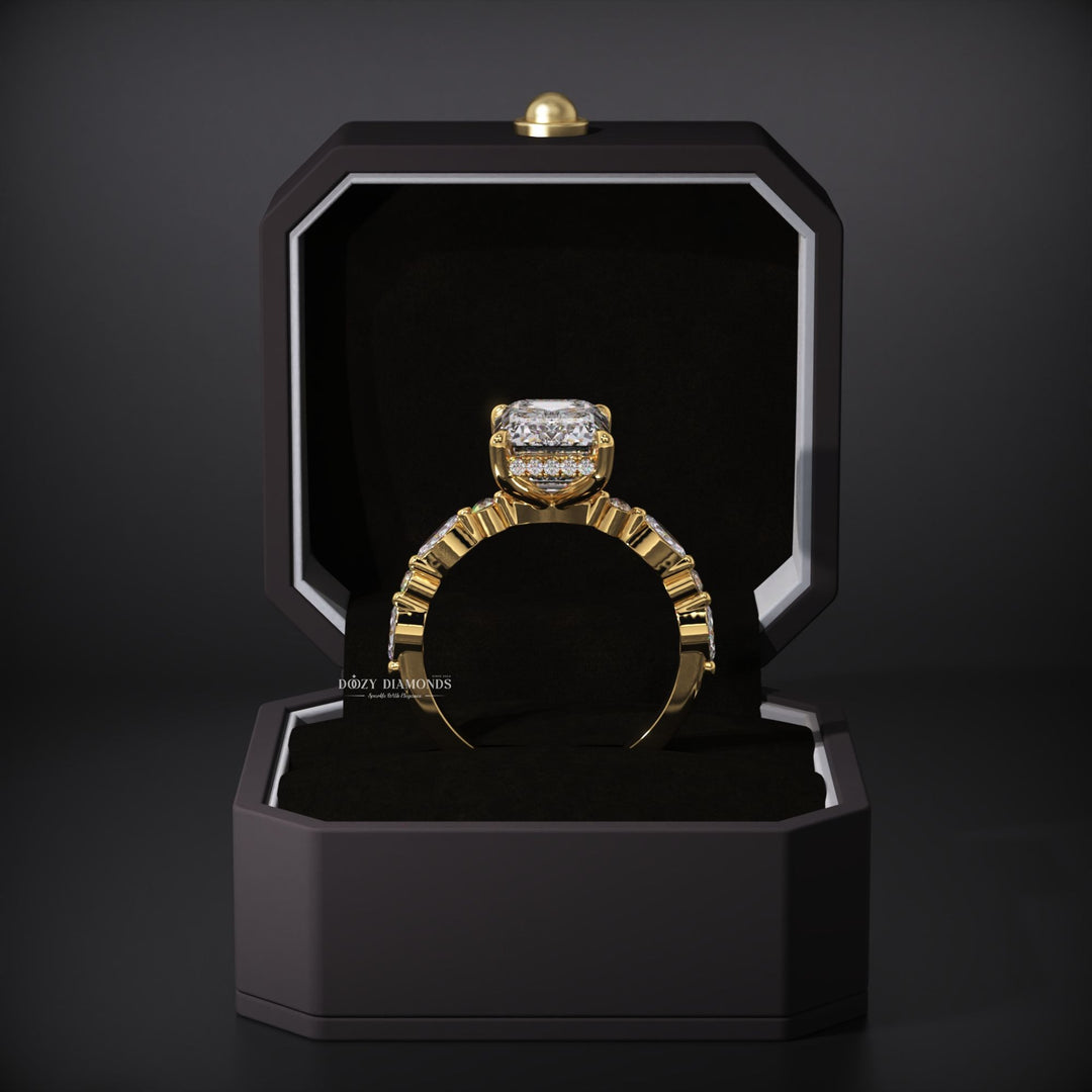 lab created diamond ring
emerald cut lab diamond
luxury lab diamond ring
modern engagement ring
fine jewelry engagement ring
handcrafted diamond ring