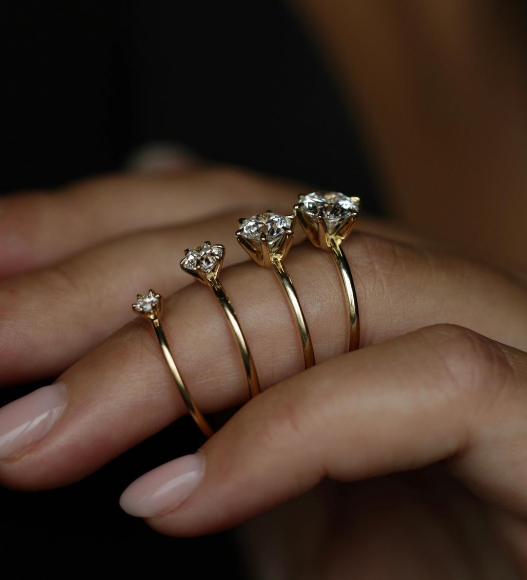 contemporary engagement ring