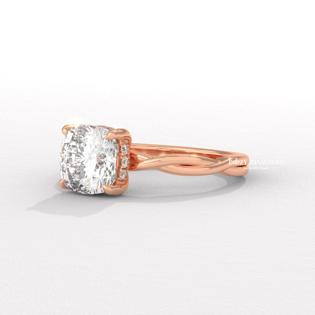 engagement ring gift, luxury bridal jewelry, women’s engagement jewelry, handcrafted diamond ring, fine jewelry engagement ring, cushion jewelry ring, proposal diamond ring, contemporary bridal ring,