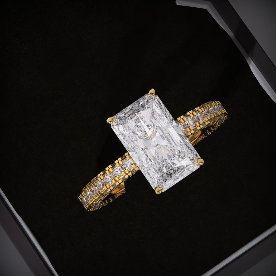 radiant lab grown diamond ring
micro pave engagement ring
radiant diamond engagement ring
lab grown diamond engagement ring
micro pave diamond ring