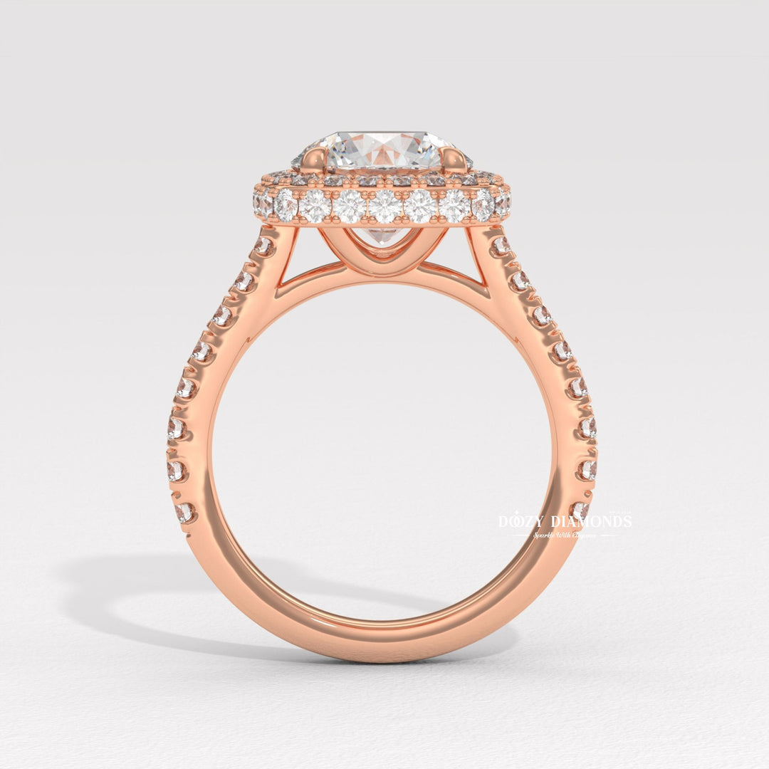 dazzling halo ring, solitaire halo engagement ring, diamond halo bridal set, elegant diamond ring, bridal diamond ring, round center diamond ring, engagement ring with halo,