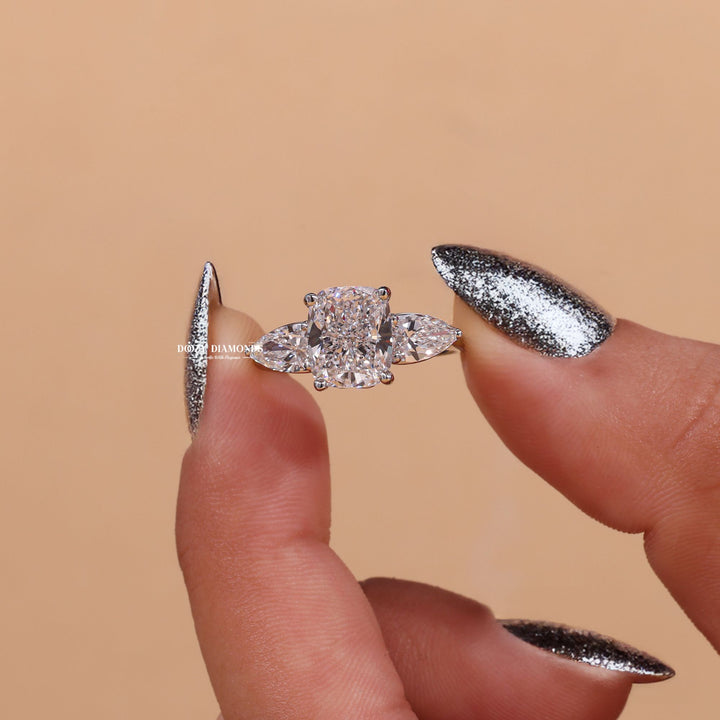 Cushion sophisticated engagement ring, Cushion trendy engagement ring, Cushion fashionable engagement ring, Cushion versatile engagement ring, 