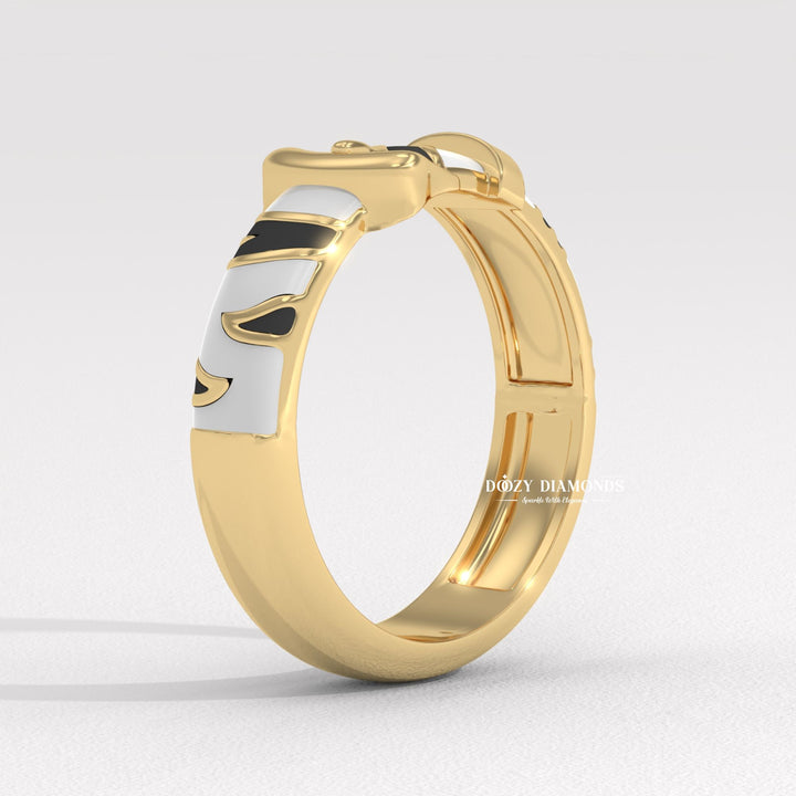 Minimalist Belt Buckle Ring for Her