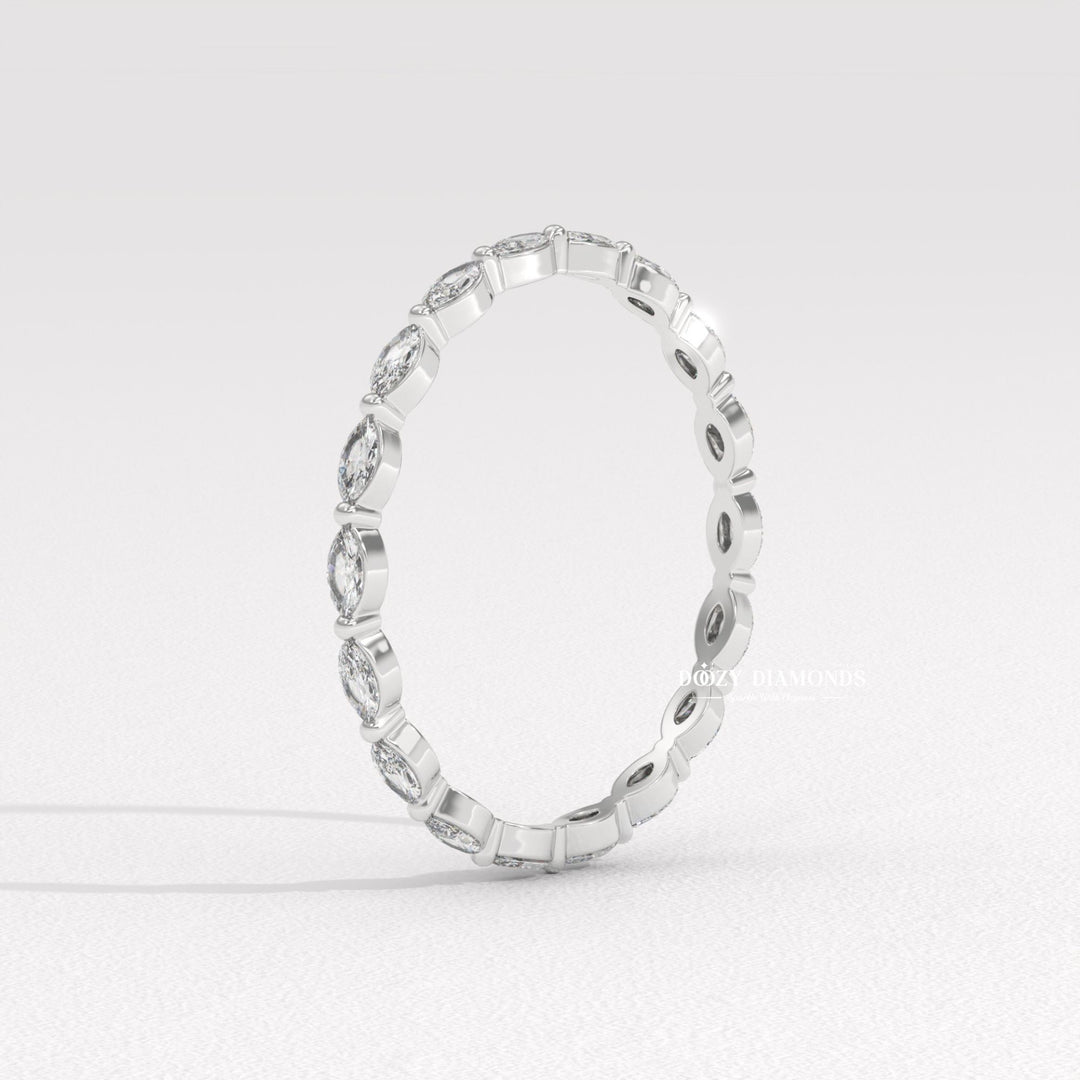 Marquise Lab Grown Diamond Band In Full Eternity