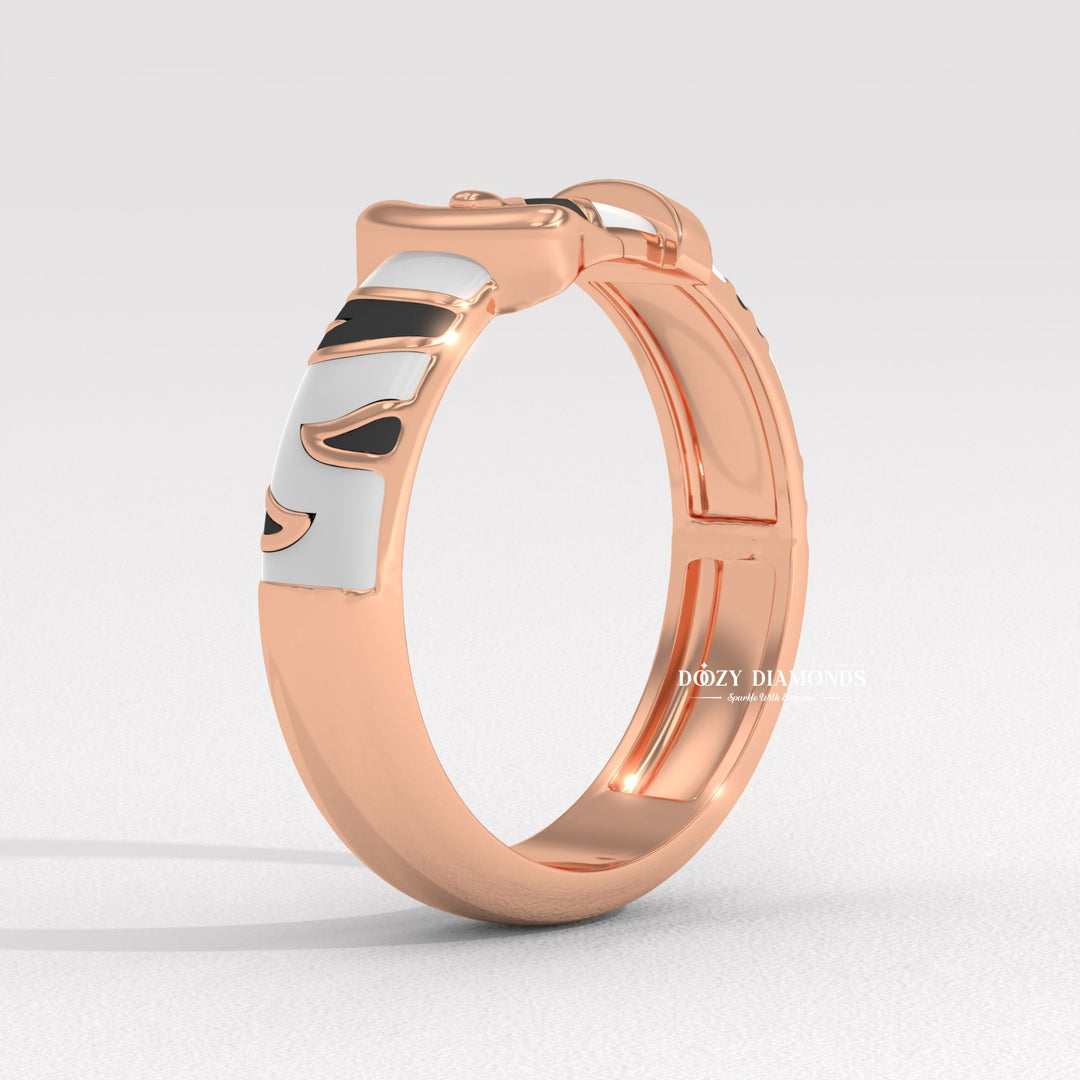 Minimalist Belt Buckle Ring for Her