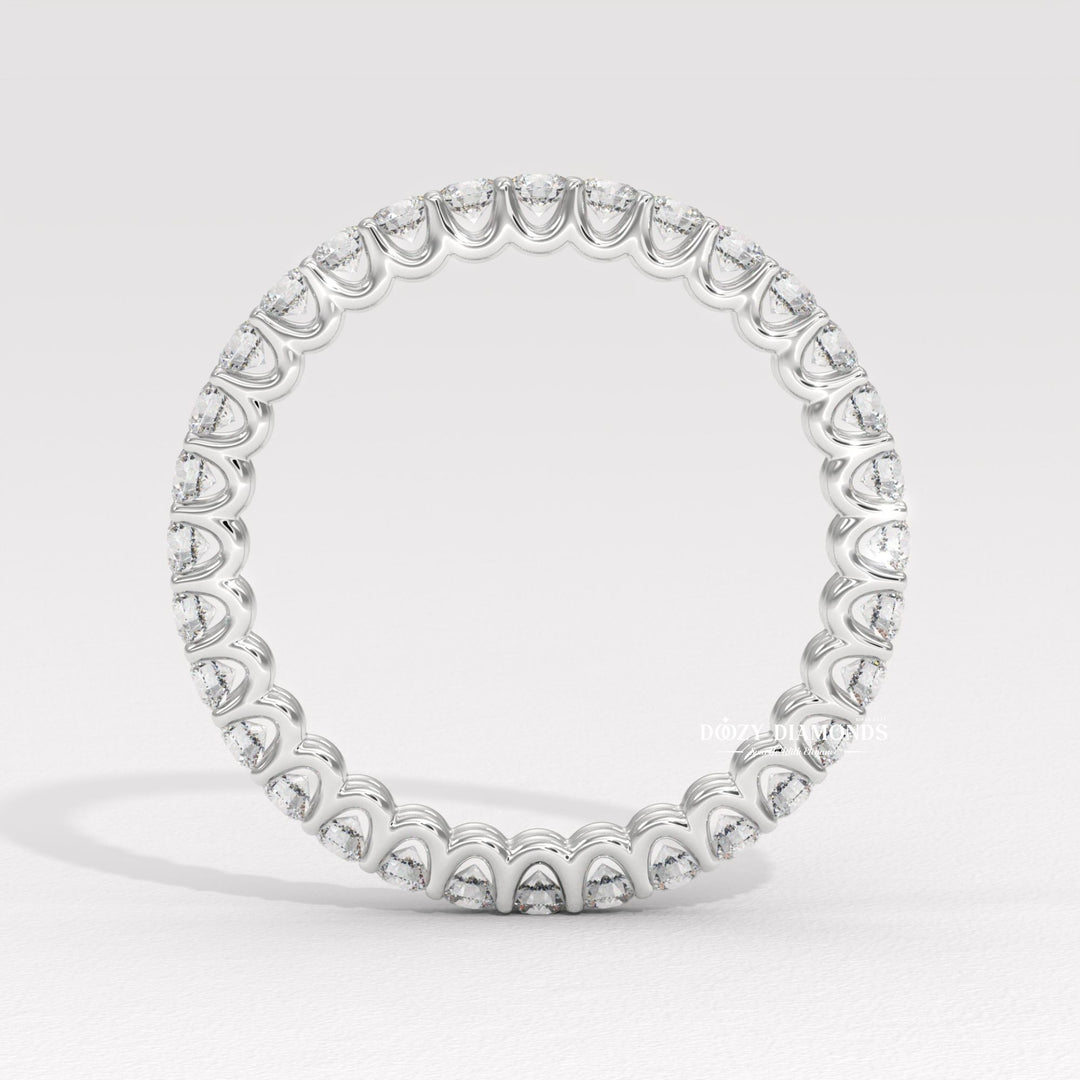 Yellow gold stackable ring
Rose gold eternity band
Minimalist wedding ring
Dainty diamond band