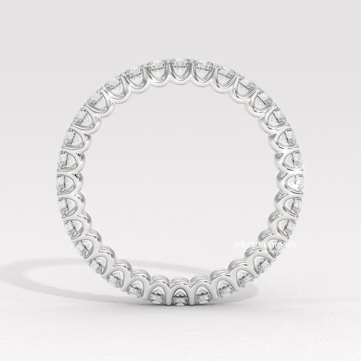 Yellow gold stackable ring
Rose gold eternity band
Minimalist wedding ring
Dainty diamond band