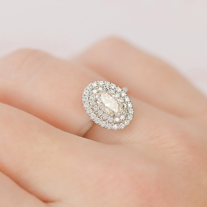contemporary engagement ring