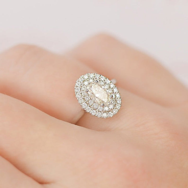 contemporary engagement ring